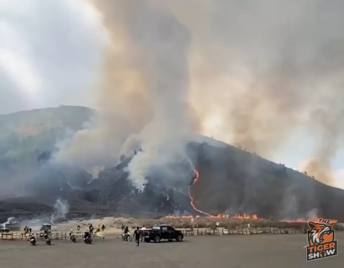Bromo ditutup sepenuhnya selepas api merebak ke arah Malang