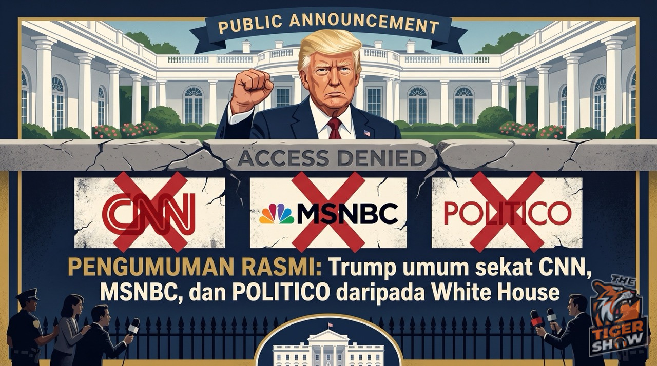 Trump umum sekat CNN, MS NOW dan Politico daripada White House