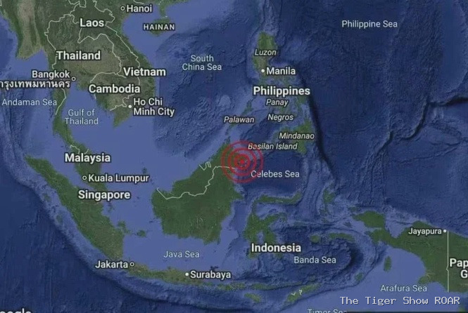 Gempa magnitud 5.0 landa perairan Sandakan, gegaran dirasai di Lahad Datu dan Tawau