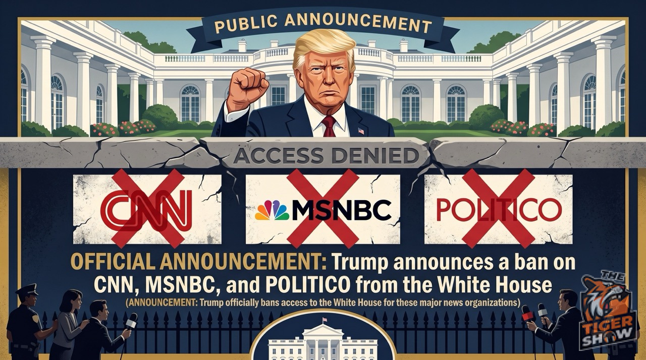 Trump says he is barring CNN, MS NOW and Politico from the White House
