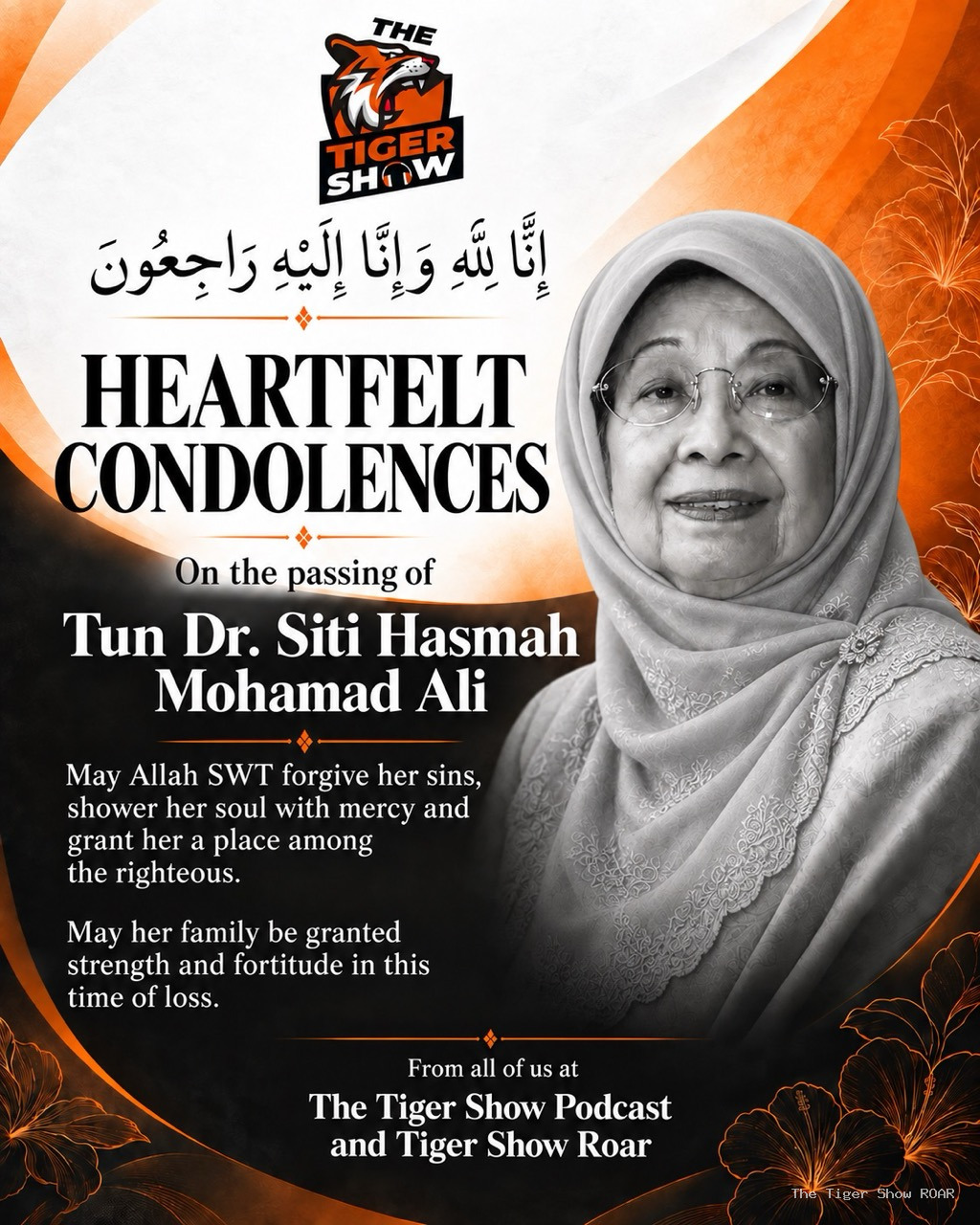 Tun Dr Siti Hasmah reported to have died aged 100